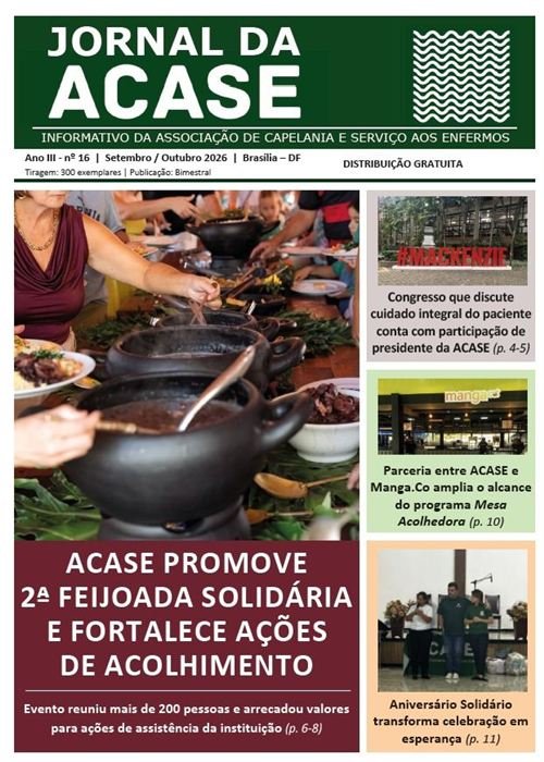 Capa da 16ª edição do Jornal da ACASE
